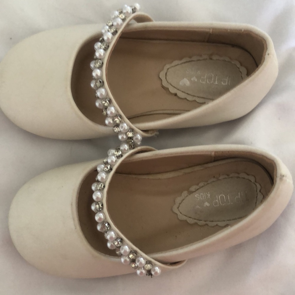 Girls Tip top spring pearl diamonds dress shoes - Picture 2 of 8